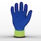 Azusa Safety Coated Winter Work Gloves, Acrylic Lining, Hi-Vis Lime/Blue, Large LW1010 - alternate 2